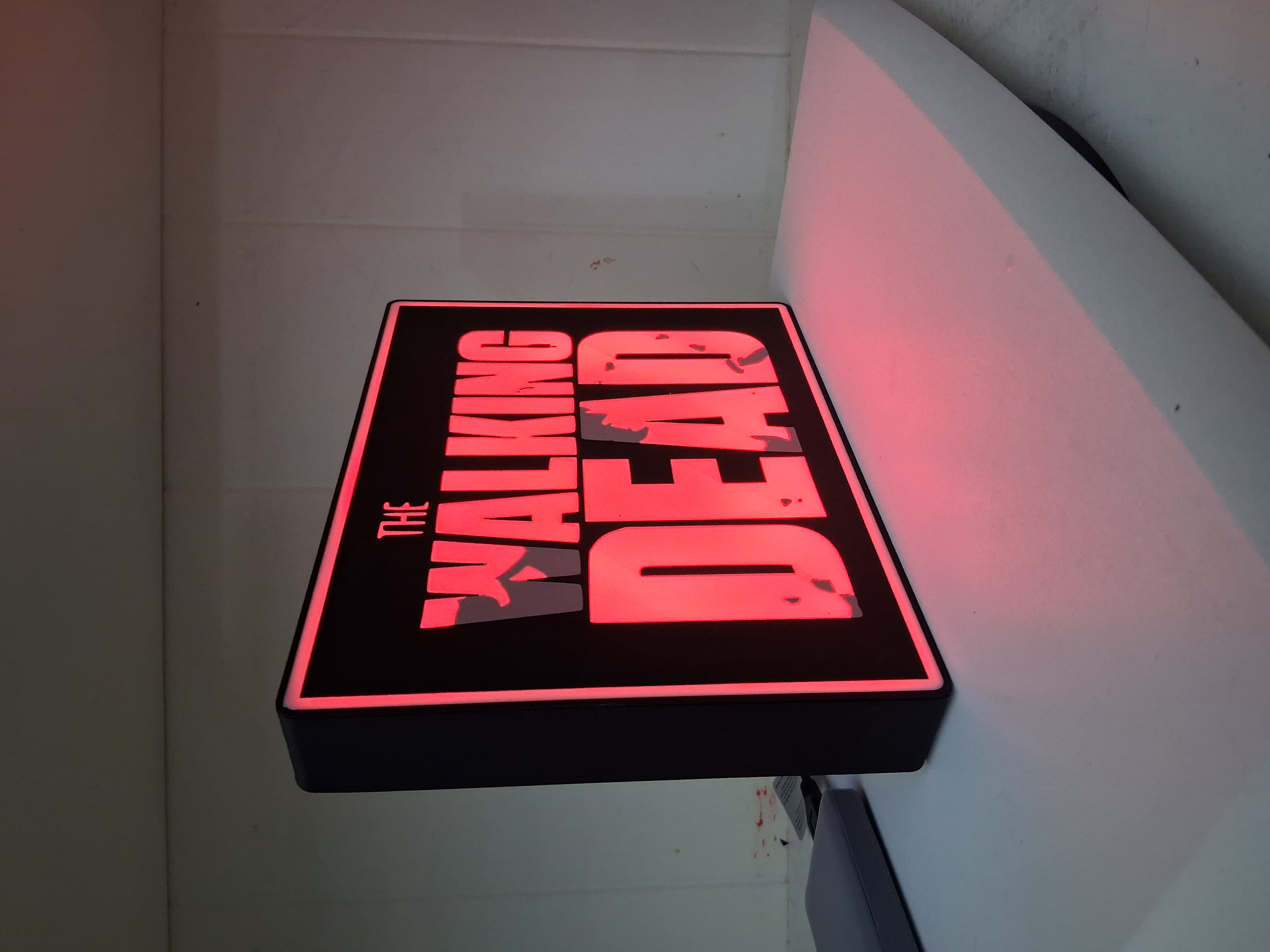The Walking Dead LED light box – custom 3D printed – Lit Layer Creations